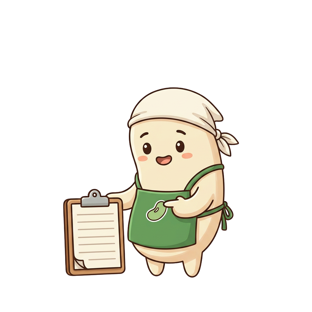 Mascota Beanie ținând o clipboard