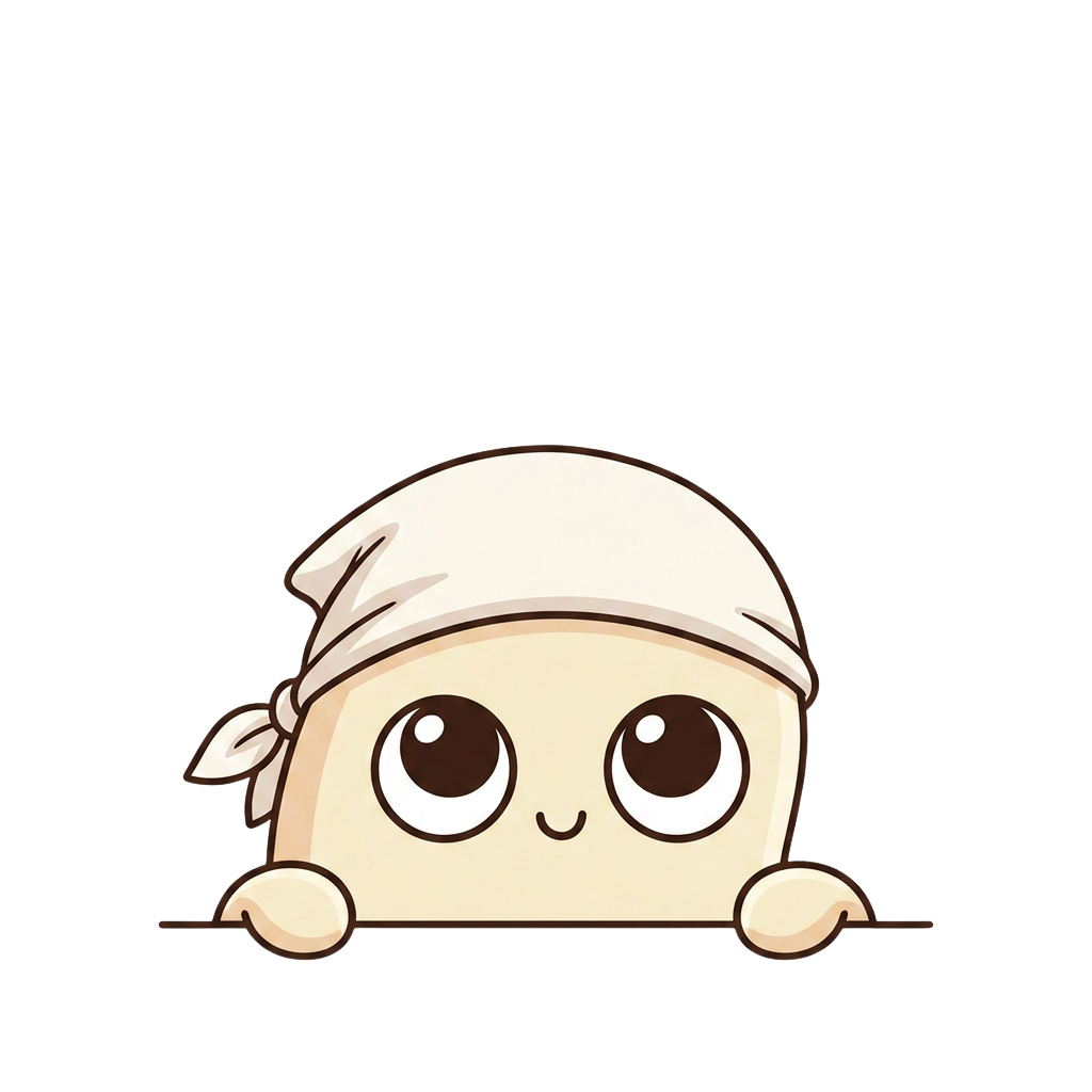 Mascota Beanie uitându-se atent